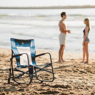 GCI Outdoor Beach Rocker™ Chair - Blue Beach Wave