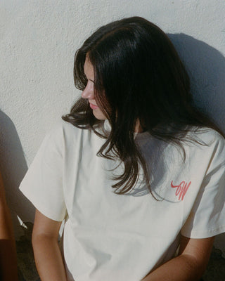 Wish Me Luck Women's Big Wave Surfer Short Sleeve T-Shirt - Ivory