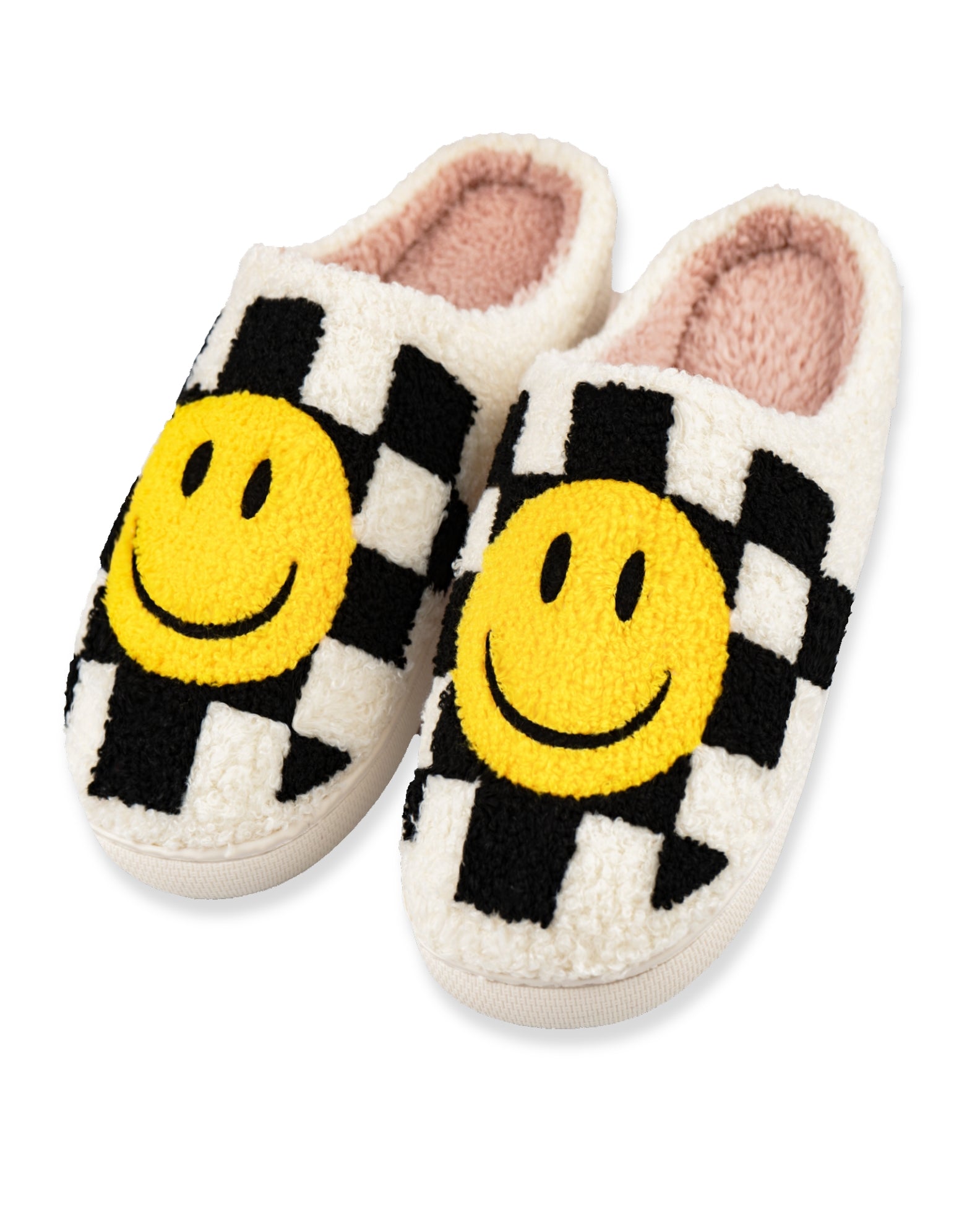 Black Checkers Slippers