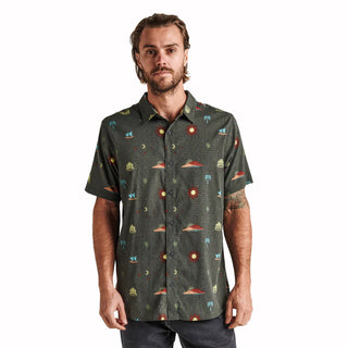 Roark Men's Bless Up Mechanical Short Sleeve Stretch Shirt