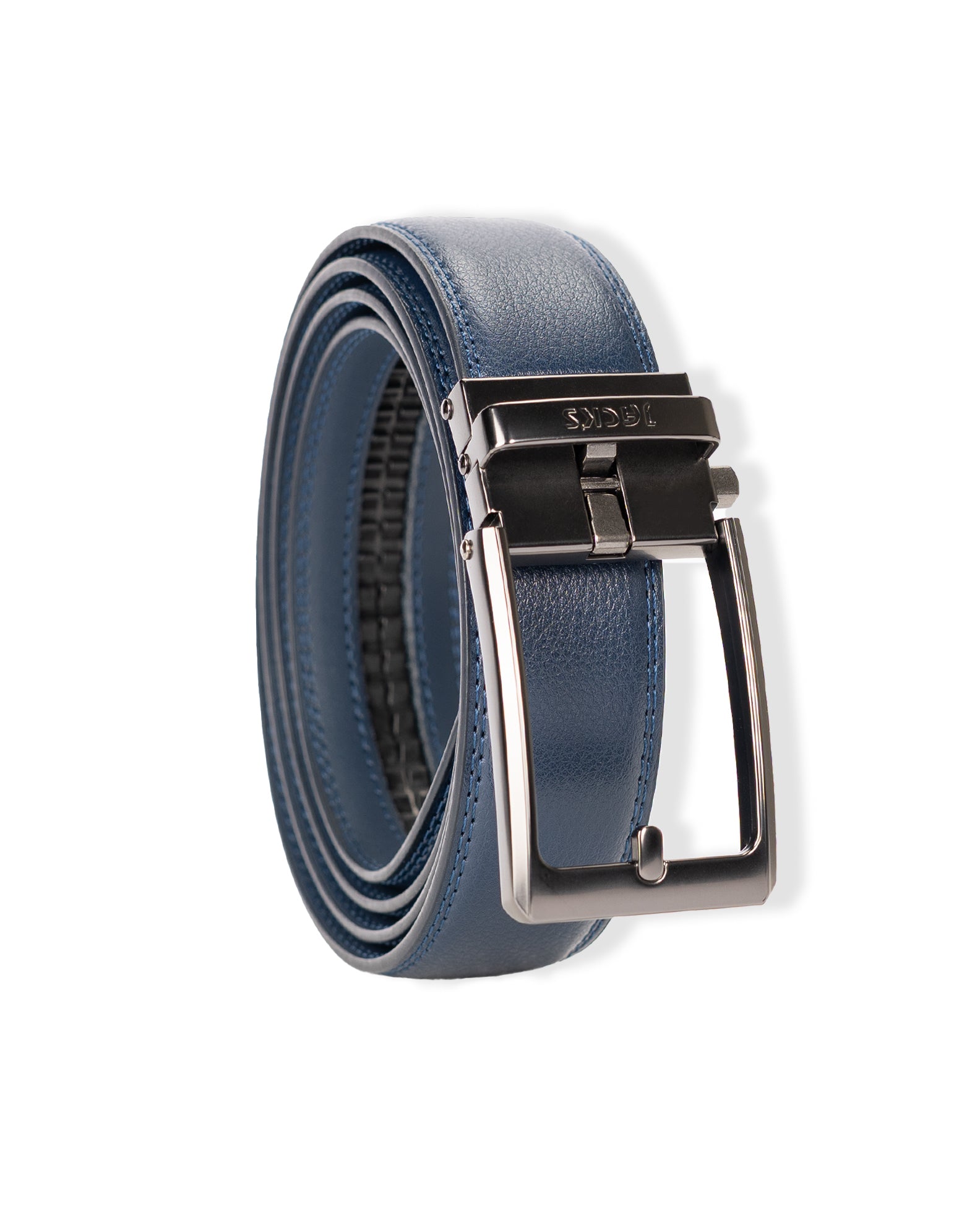 Leather Belt - Navy
