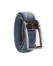 Leather Belt - Navy