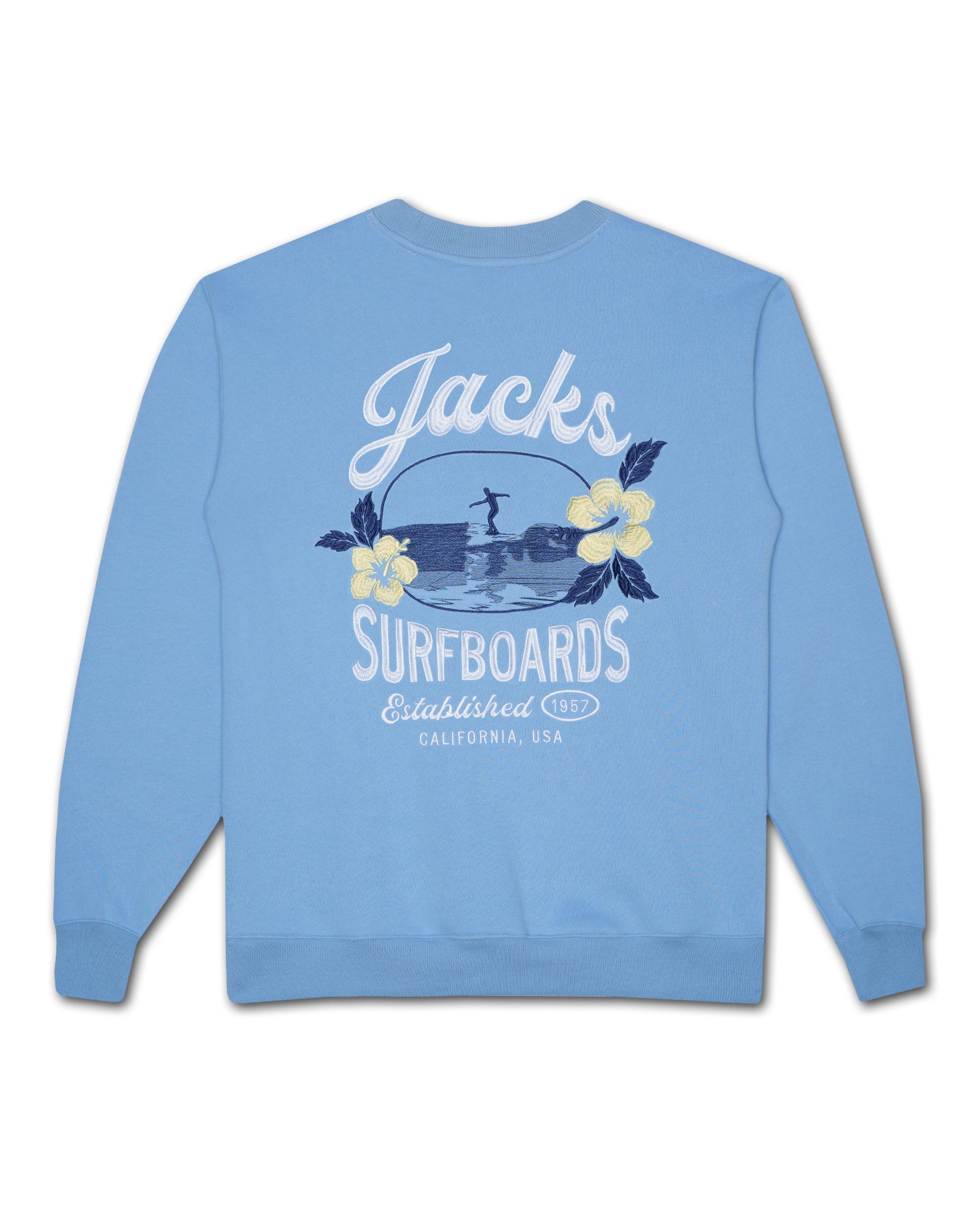 Tip Toe Embroidered Crewneck Sweatshirt