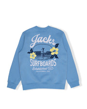 Girl's (8-16) Tip Toe Embroidered Crewneck Sweatshirt