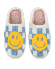 Blue Checkers Slippers