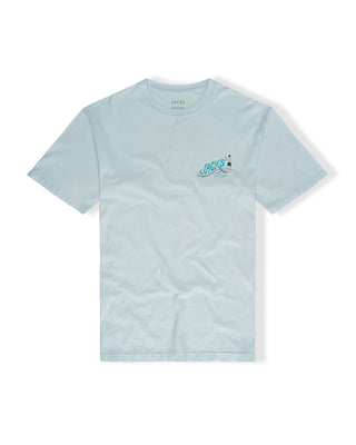 Jack's Surfboards Men's Bobber Seasonal Short Sleeve T-Shirt - Light Blue