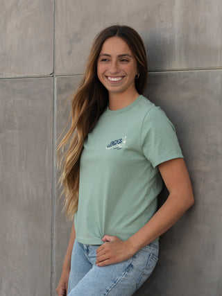 Jack's Surfboards Women's Bobber HW S/S Tee - Sage