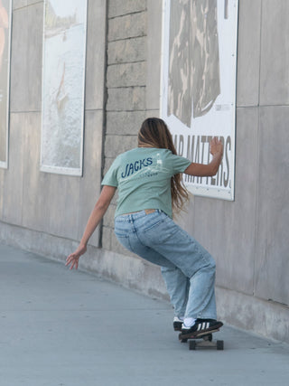 Jack's Surfboards Women's Bobber HW S/S Tee - Sage