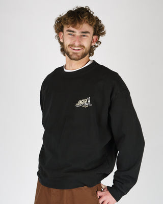 Bobber Heavyweight Crewneck - Black