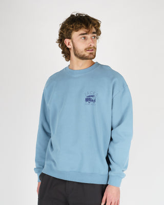 Bus Stop Heavyweight Crewneck - Blue