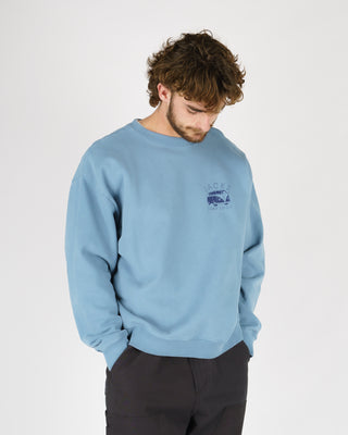 Bus Stop Heavyweight Crewneck - Blue