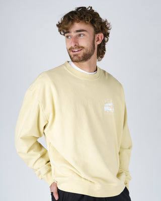 Bus Stop Heavyweight Crewneck - Yellow