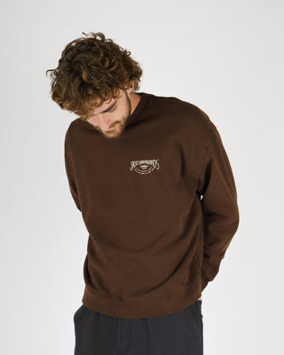 Crescent Heavyweight Crewneck - Brown