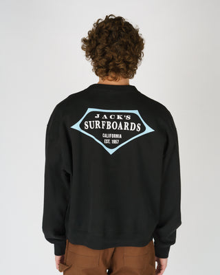 Retro Lam Heavyweight Crewneck - Black
