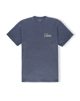 Jack's Surfboards x Bungalow Pigment Short Sleeve T-Shirt - Navy