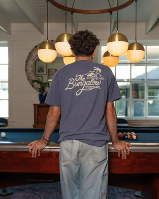 Jack's Surfboards x Bungalow Pigment Short Sleeve T-Shirt - Navy