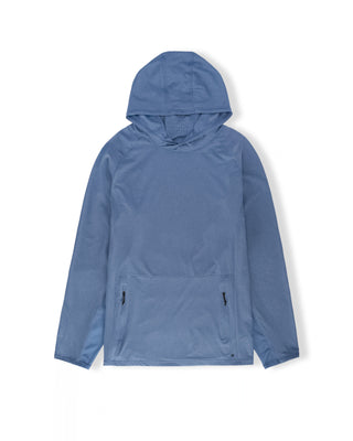 Buoy Fitness Pullover Hoodie - Heather Blue