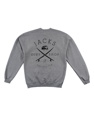 Jacks Surfboard Bus Stop Crewneck Pullover Sweatshirt