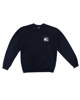 Jacks Surfboard Bus Stop Crewneck Pullover Sweatshirt
