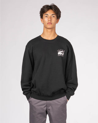 Bus Stop Crewneck Sweatshirt - Black