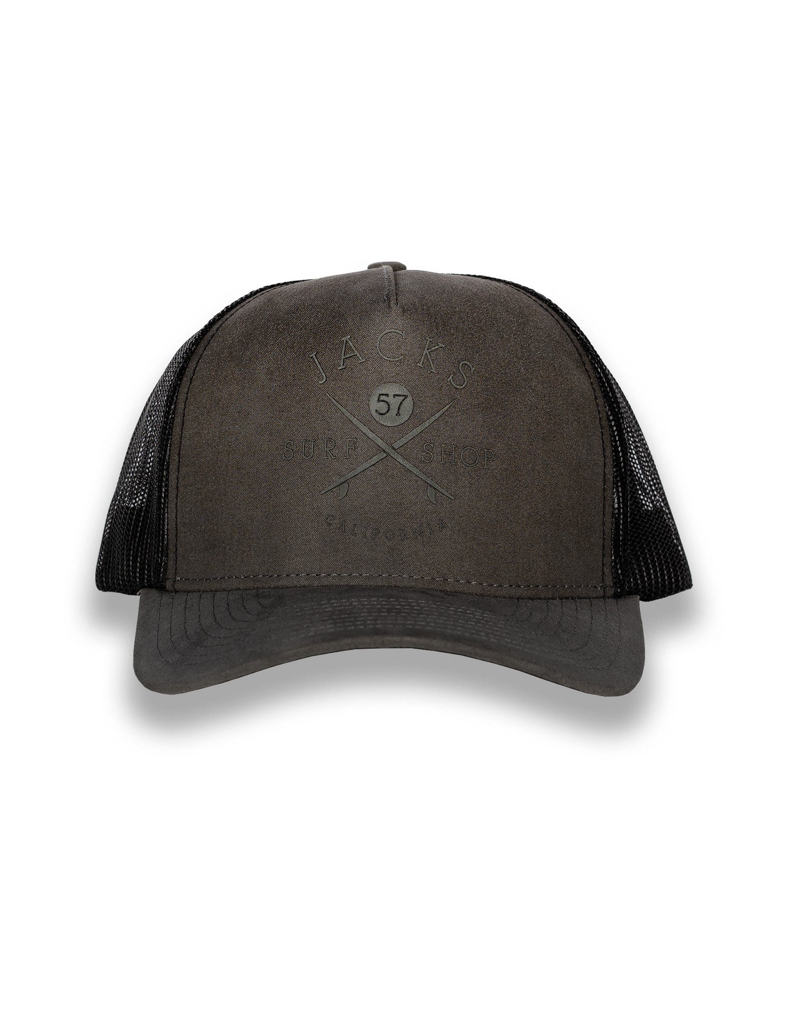 Jack's Surfboards Men's Bus Stop Suede Trucker Hat