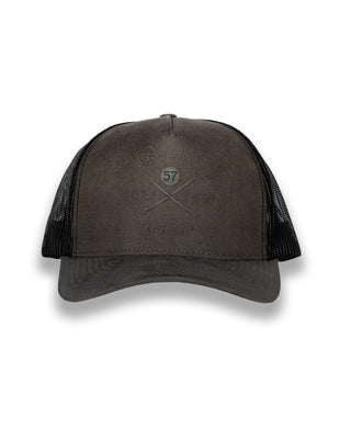 Jack's Surfboards Men's Bus Stop Suede Trucker Hat