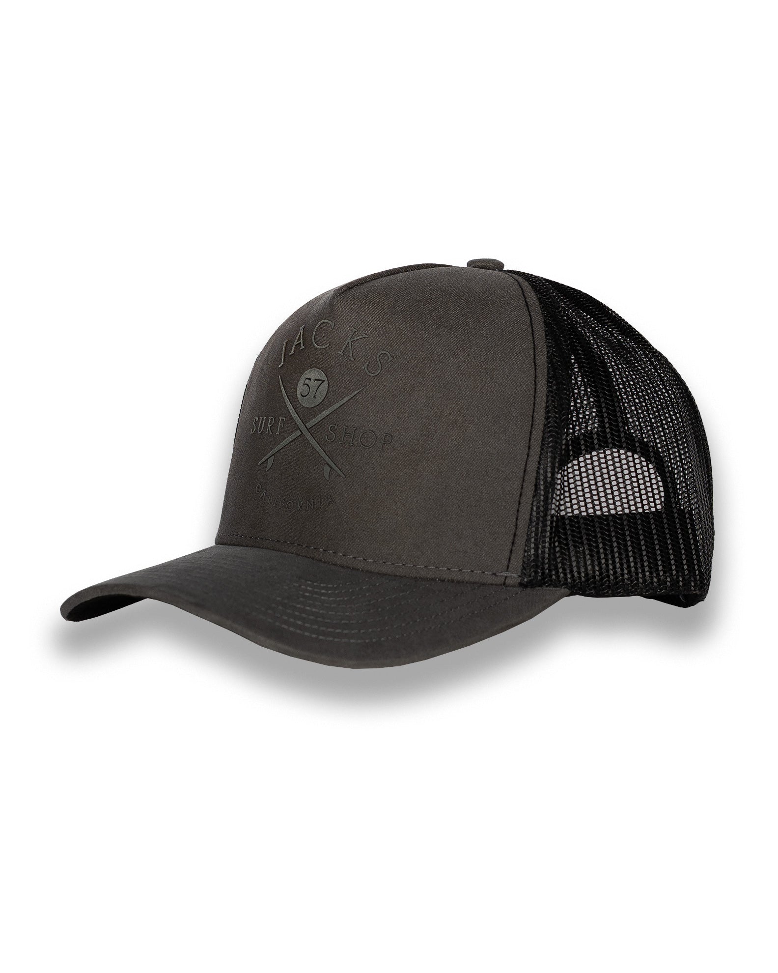 Jack's Surfboards Men's Bus Stop Suede Trucker Hat