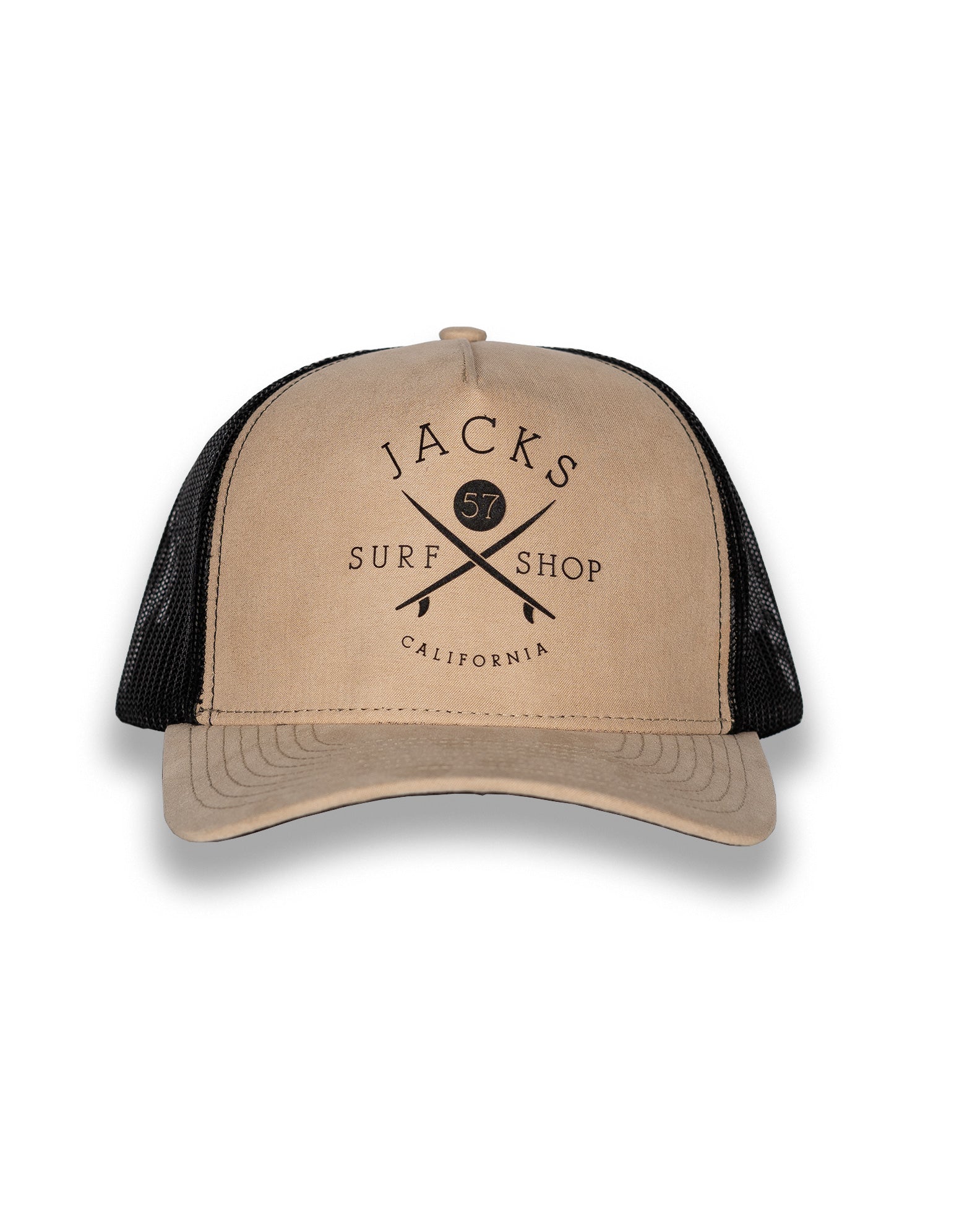 Jack's Surfboards Men's Bus Stop Suede Trucker Hat