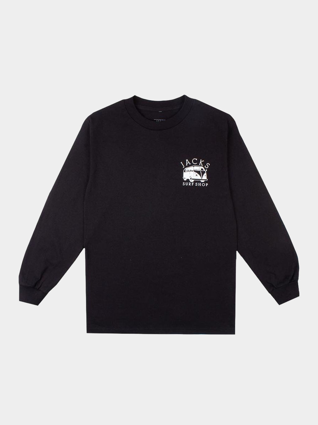 Jack's Surfboards Men's Bus Stop Classic Long Sleeve Tee - Black