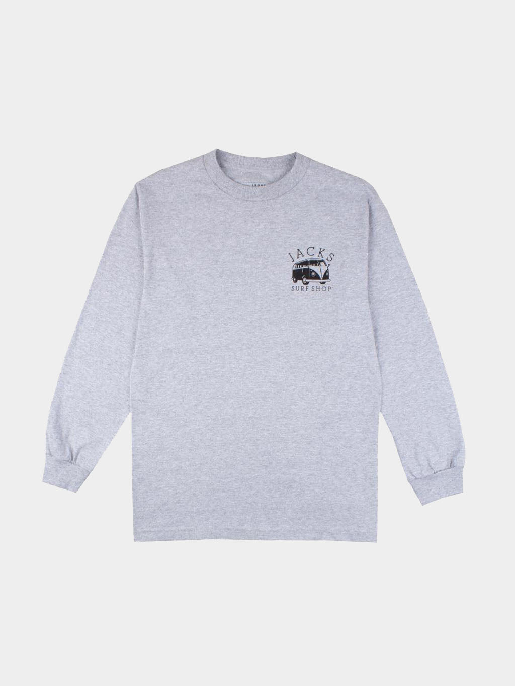 Jack's Surfboards Men's Bus Stop Classic Long Sleeve Tee - Heather Grey