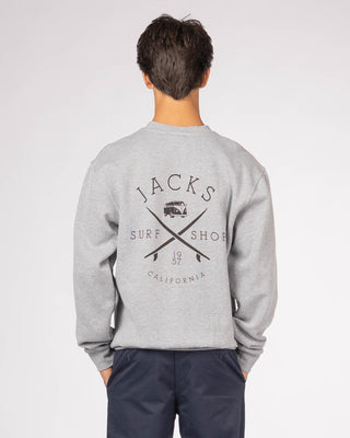 Bus Stop Crewneck Sweatshirt - Athletic Gray