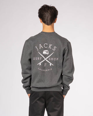 Bus Stop Crewneck Sweatshirt - Charcoal Heather