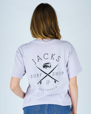Bus Stop S/S Tee - Lilac