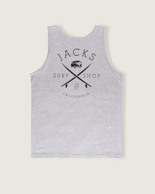 Bus Stop Tank Top - Athletic Heather Gray