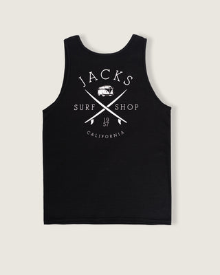 Bus Stop Tank Top - Black