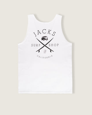 Bus Stop Tank Top - White