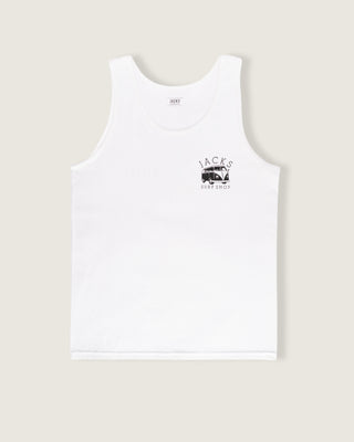 Bus Stop Tank Top - White