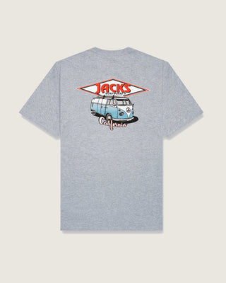 Jack's Surfboards Men's CA Diamond Transport Classic Fit Graphic Short Sleeve T-Shirt