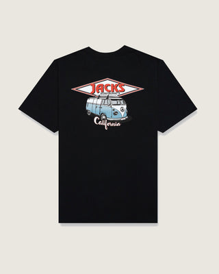 Jack's Surfboards Men's CA Diamond Transport Classic Fit Graphic Short Sleeve T-Shirt
