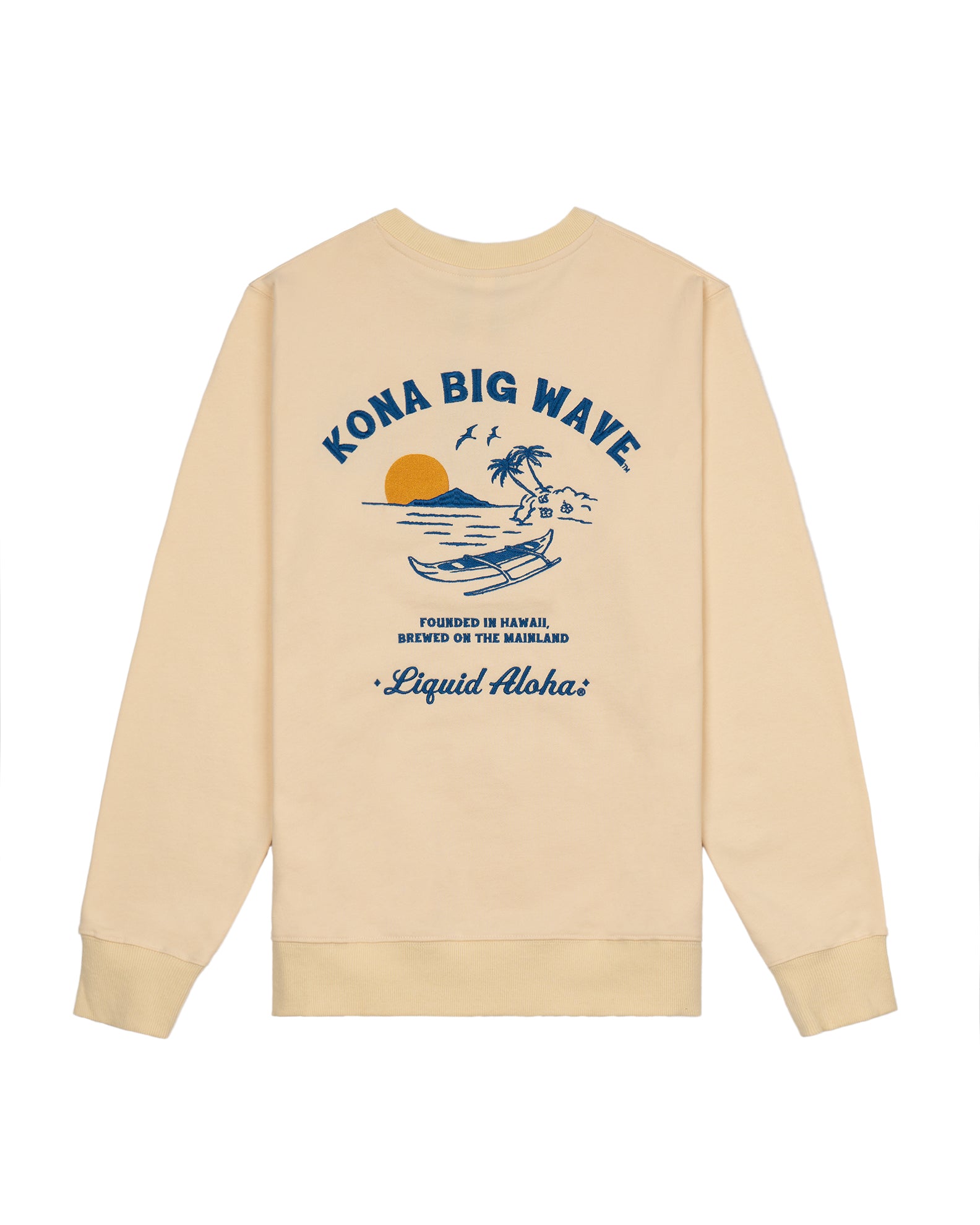 Kona Big Wave x Jack's Surfboards Men's Canoe Crewneck- Natural