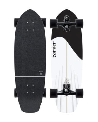 Carver Black Tip 32.5" Surfskate Complete (C7)
