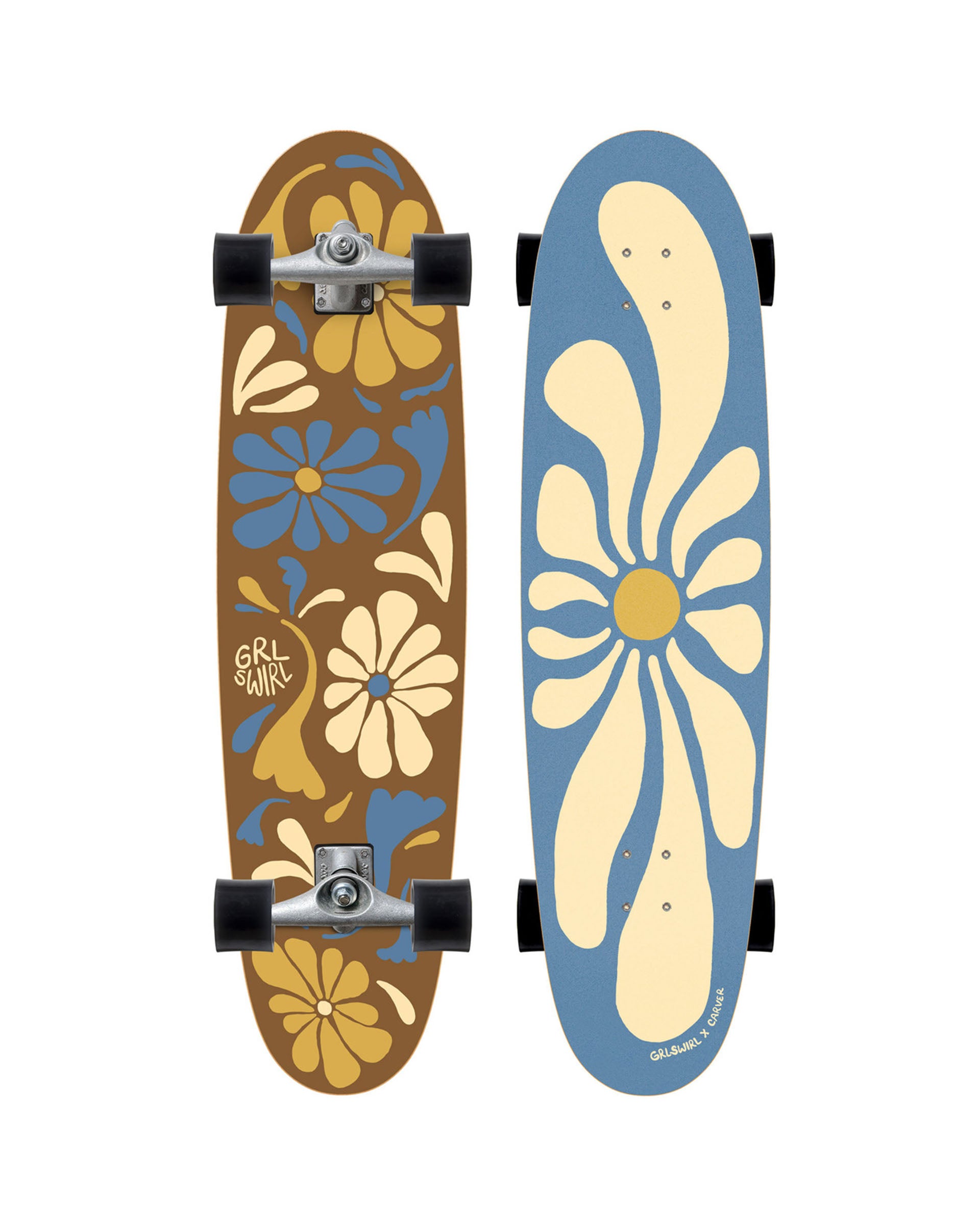Carver CX Raw 38" Grlswirl Longswirl Surfskate Complete (V5)