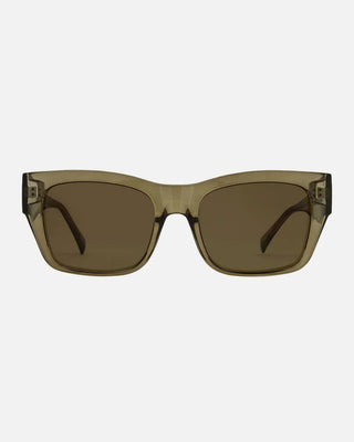 Carve Zeus - Gloss Crystal Olive Leaf Frame with Brown Lens