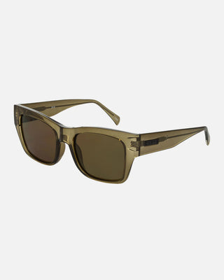 Carve Zeus - Gloss Crystal Olive Leaf Frame with Brown Lens