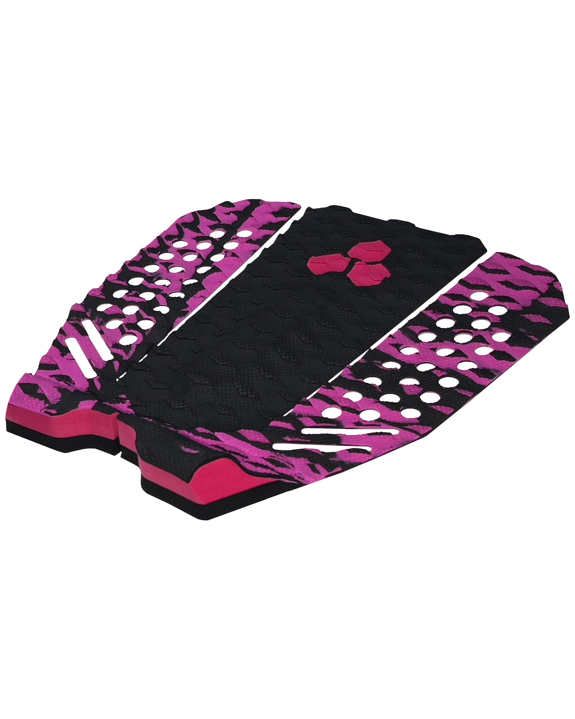 Channel Islands Fuser 3 Piece Arch Traction Pad - Electric Fuchsia