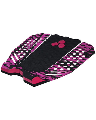 Channel Islands Fuser 3 Piece Arch Traction Pad - Electric Fuchsia