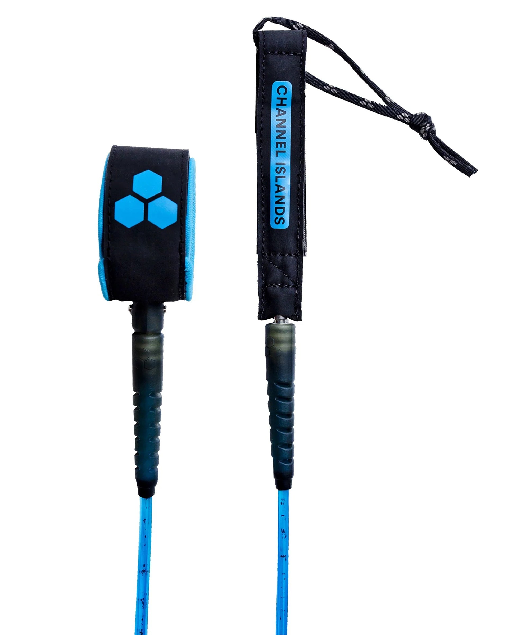 Channel Islands CI Hex Comp Leash - Cyan Black