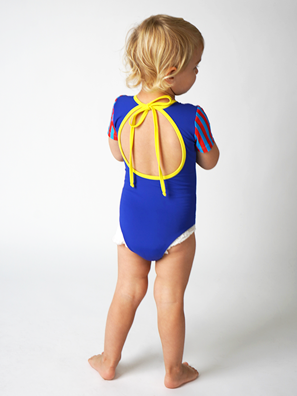 JS Swim Girl's (2-7) Luna One Piece Swimsuit - Snow White