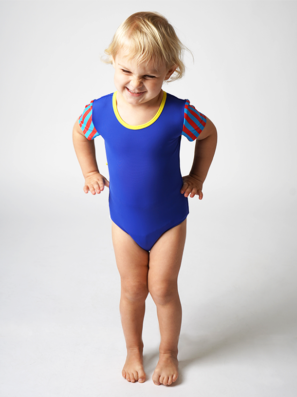 JS Swim Girl's (2-7) Luna One Piece Swimsuit - Snow White