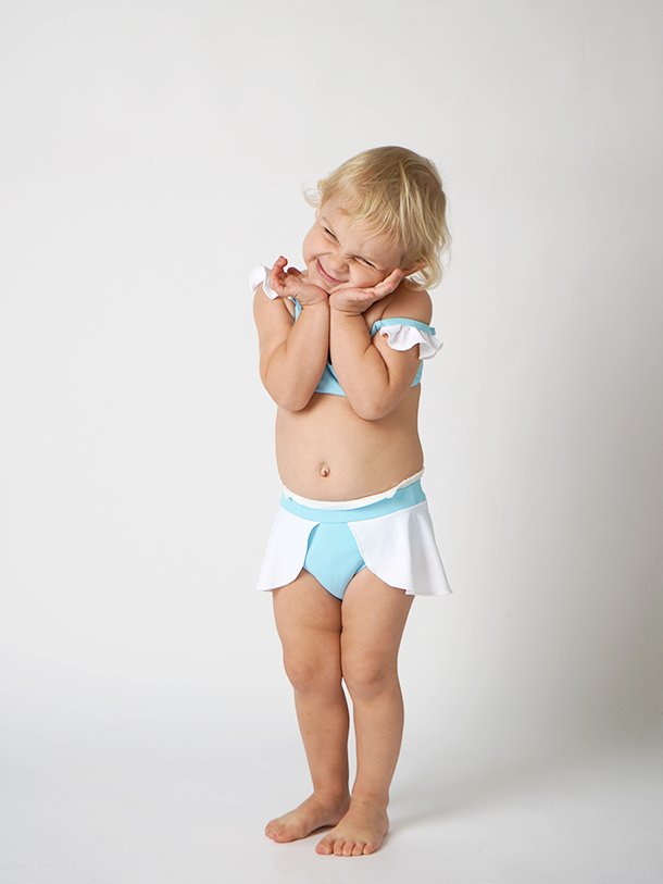 J.S Swim Girl's (2-7) Bella Swim Set - Cinderella